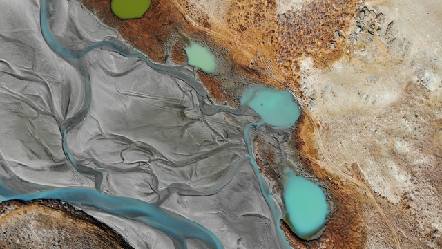 Mineração de lítio por evaporação.