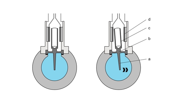 Figura mostrando o design de um sensor Vortex DSC da Endress+Hauser