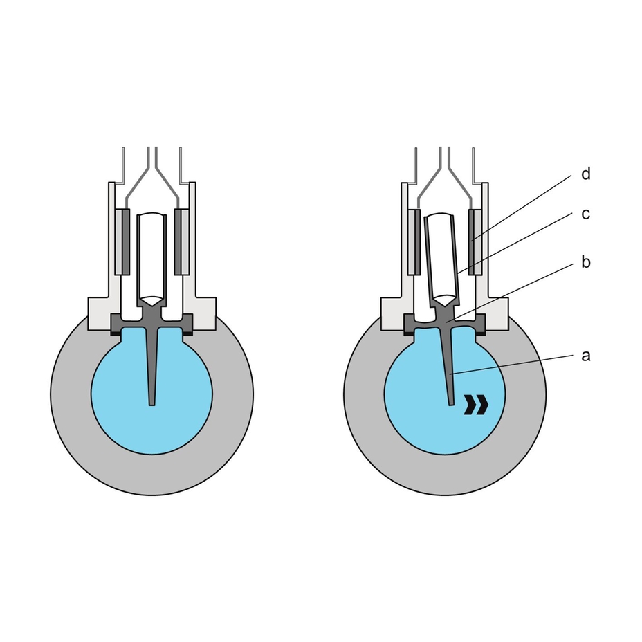 Figura mostrando o design de um sensor Vortex DSC da Endress+Hauser