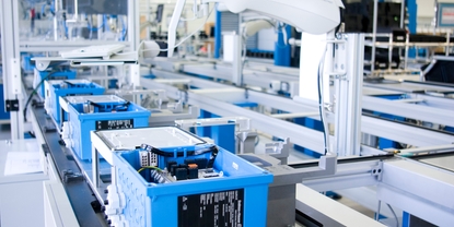 Liquiline produção: fabricação de alta automatização.