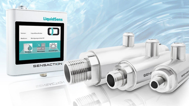 A versão online do sistema de medição LiquidSens para integração na fábrica.