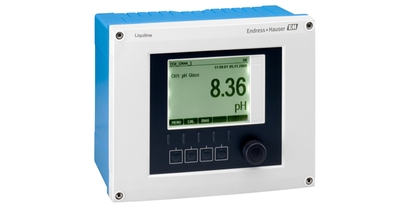 Liquiline CM448 é um transmissor digital para pH, ORP, condutividade, oxigênio, turbidez e mais
