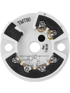 Imagem do produto transmissor de temperatura compacto iTEMP TMT80 com esquema de ligação elétrica