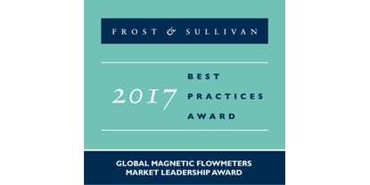 A Endress+Hauser foi reconhecida com o Prêmio Global de Liderança de Mercado para medidores de vazão eletromagnéticos