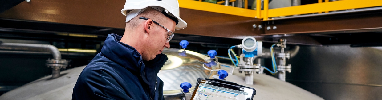 Tablets para configuração do equipamento