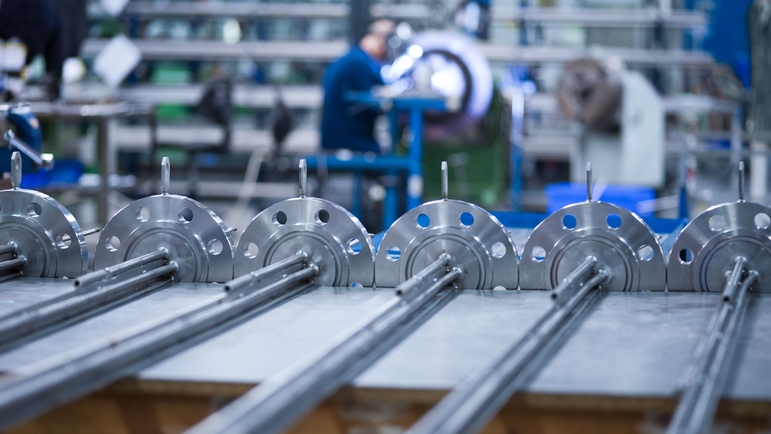 Produção de sensores de temperatura na Endress+Hauser Temperature+System Products Itália