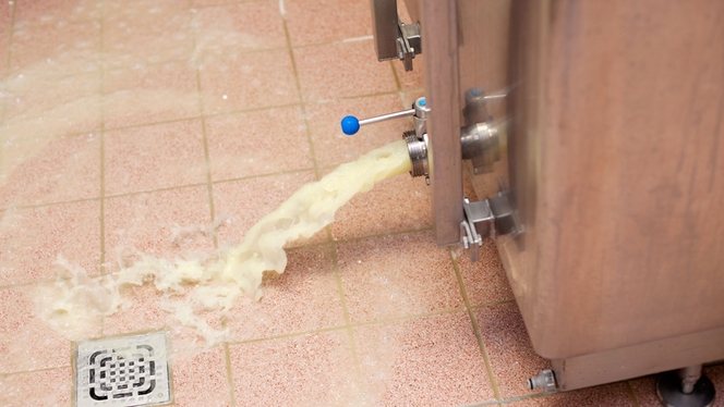 Perda de produto em processos de laticínios
