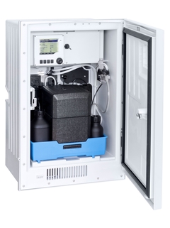 Liquiline System CA80AM analisador de amônia com refrigeração para vida útil estendida do reagente