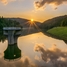 Foto do reservatório de água de Marbach (Alemanha)