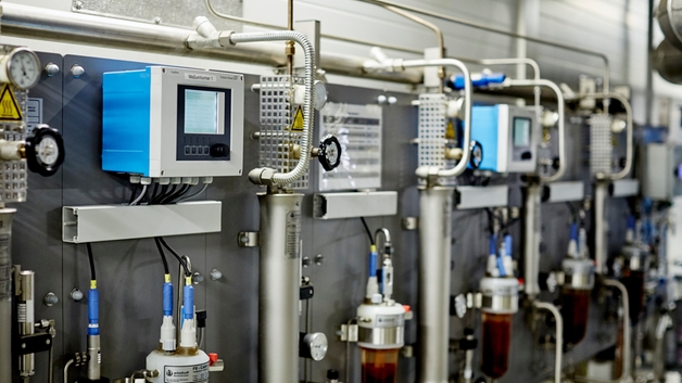 Painel analítico SWAS para ciclo de água/vapor na usina combinada de calor e energia de Zwickau Süd