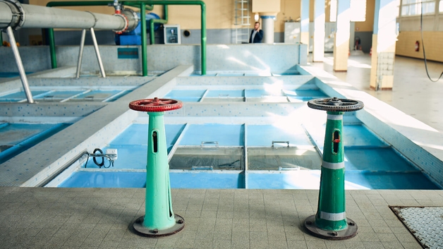 Estação de tratamento de água em Belfort na França