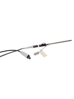 Product picture bIO-Optic 220 connected to RamanRxn probe aiming up and right, top view