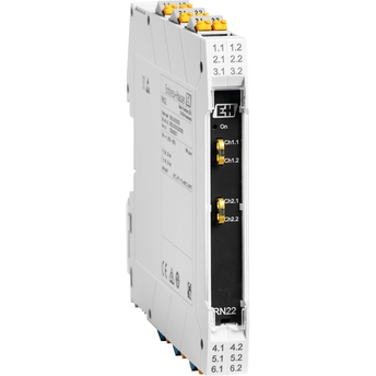 RN22 intrinsically safe isolating barrier, power supply and signal doubler for hazardous areas