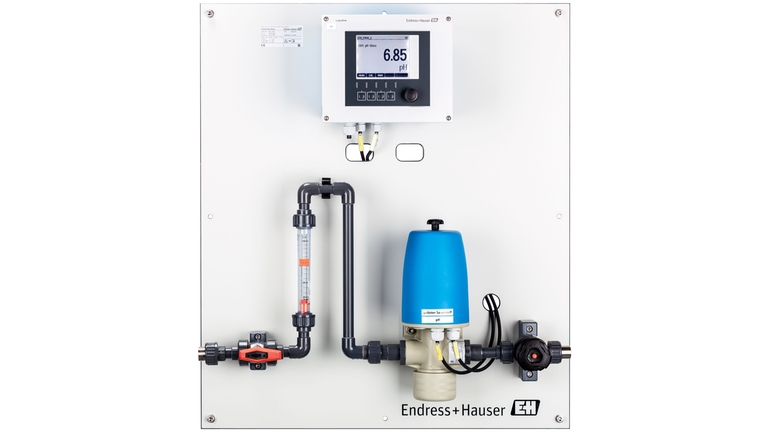 Exemplo de painel de monitoramento de água para a indústria química