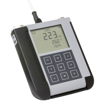 Robust handheld for pH/ORP, conductivity, oxygen and temperature measurement in hazardous areas. Robust handheld for pH/ORP, conductivity, oxygen and temperature measurement in hazardous areas.