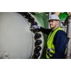 Imagem da instalação do sensor de fixação em uma usina hidrelétrica
